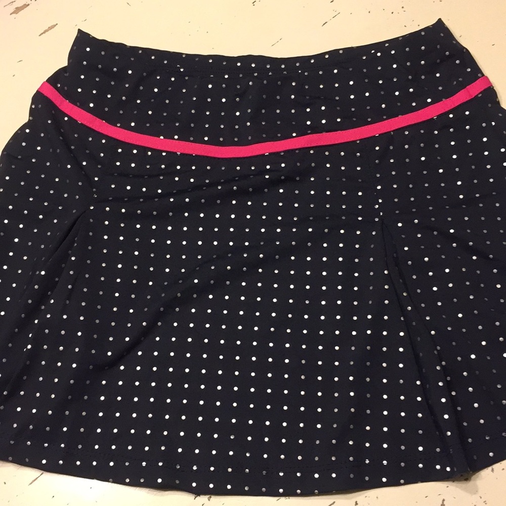 Tail tech tennis 🎾 skirt navy with silver dots S